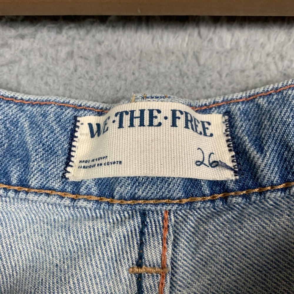 FP We The Free Eden Jean Women's 26 Fast Forward Slouchy Wide Leg High-Rise Boho - Picture 3 of 12